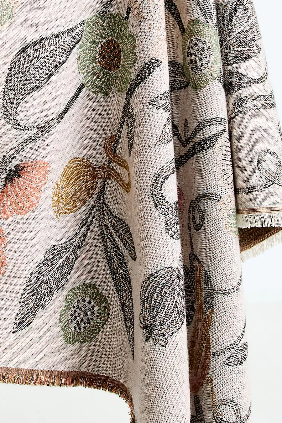 Woven Jacquard Patterned Throw Blanket