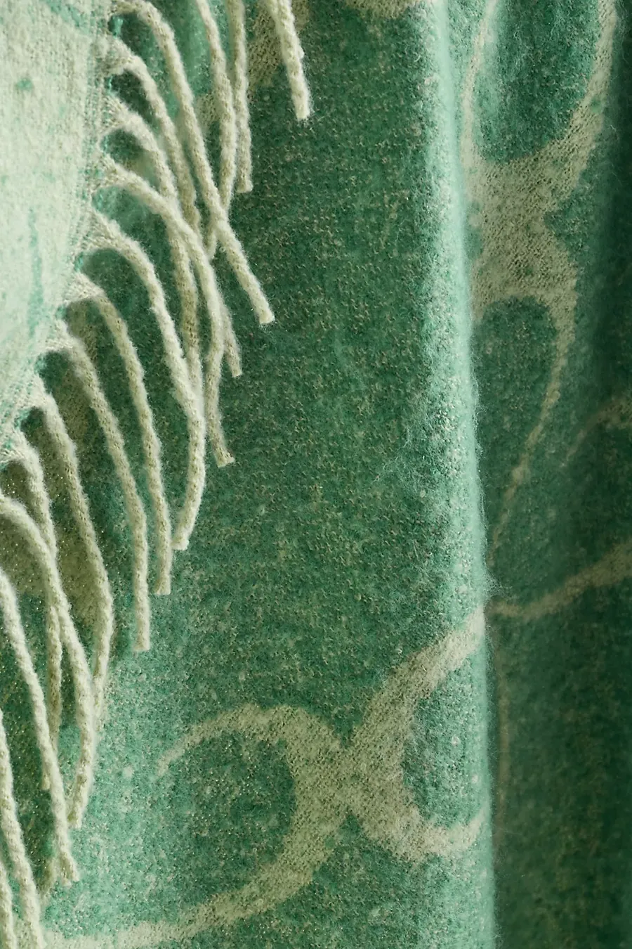Woven Fringe Throw Blanket